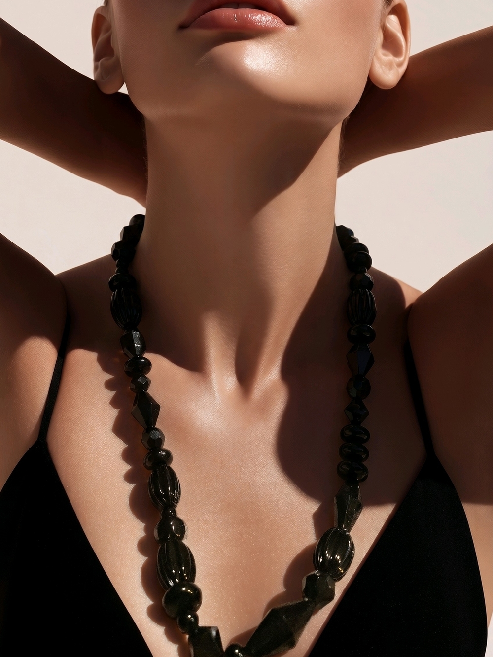 Simply Vera Vera Wang Black Beaded Statement Necklace